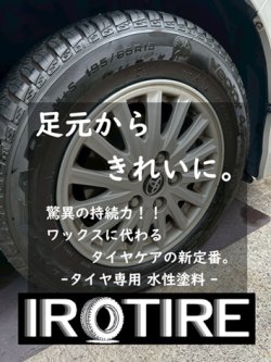 画像1: 送料無料【水性タイヤ用塗料】IROTIRE ブラック 100g